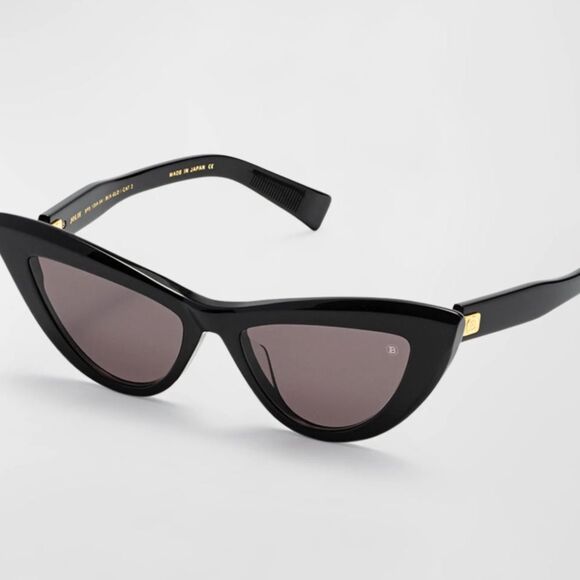 Balmain Black Cat-Eye Sunglasses
